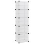 Zapatero PP transparente 44x31,5x153,5 cm