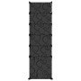 Zapatero PP negro 94x37x125 cm