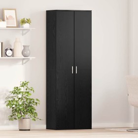 Highboard Roble negro 60 x 35 x 180 cm Madera contrachapada
