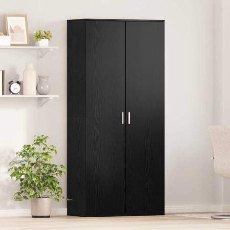 Highboard Roble negro 80 x 39 x 178 cm Madera contrachapada