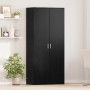 Highboard Roble negro 80 x 39 x 178 cm Madera contrachapada