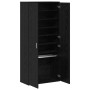 Highboard Roble negro 80 x 39 x 178 cm Madera contrachapada
