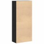 Highboard Roble negro 80 x 39 x 178 cm Madera contrachapada