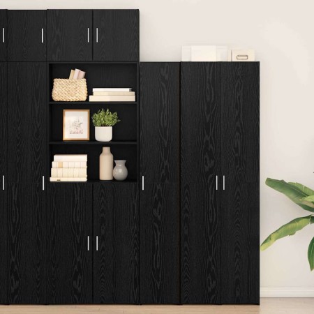 Alacena Roble negro 30 x 42.5 x 185 cm Madera contrachapada