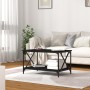 Plywood and black iron coffee table 80x50x45 cm by vidaXL, Coffee table - Ref: Foro24-823317, Price: 54,89 €, Discount: %
