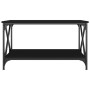 Plywood and black iron coffee table 80x50x45 cm by vidaXL, Coffee table - Ref: Foro24-823317, Price: 54,89 €, Discount: %