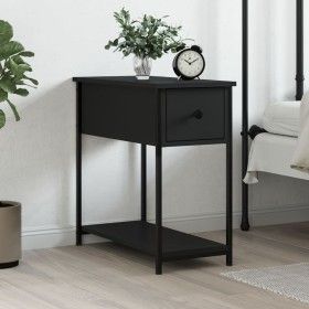 Schwarzer Nachttisch aus Holzwerkstoff, 30 x 60 x 60 cm von vidaXL, Nachttische - Ref: Foro24-826053, Preis: 46,43 €, Rabatt: %