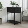 Mesita de noche madera de ingeniería negra 30x60x60 cm de vidaXL, Mesitas de noche - Ref: Foro24-826053, Precio: 46,43 €
