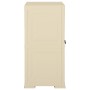 Armario de plástico diseño madera blanco angora 79x43x85,5 cm