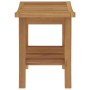 Mesa auxiliar de baño madera maciza de teca 50x35x45 cm