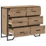 Cajonera Roble artisan 91 x 35.5 x 74.5 cm Madera contrachapada