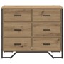 Cajonera Roble artisan 91 x 35.5 x 74.5 cm Madera contrachapada