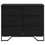 Cajonera Roble negro 91 x 35.5 x 74.5 cm Madera contrachapada