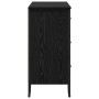Cajonera Roble negro 91 x 35.5 x 74.5 cm Madera contrachapada