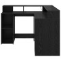 Escritorio Roble negro 130 x 130 x 91 cm Madera contrachapada