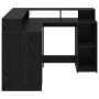 Escritorio Roble negro 130 x 130 x 91 cm Madera contrachapada