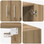 Armario de almacenamiento Roble artisan 70 x 42.5 x 225 cm
