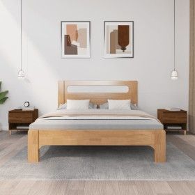 Nachttische 2 Stück Eichenfurnier braun 50x46x50 cm von vidaXL, Nachttische - Ref: Foro24-819547, Preis: 72,36 €, Rabatt: %
