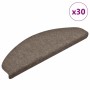 Felpudos autoadhesivos para escaleras, 30 unidades, beige, 65 x
