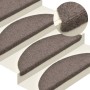 Felpudos autoadhesivos para escaleras, 30 unidades, beige, 65 x