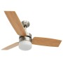 Ceiling fan with light and light brown remote control, 108 cm. by vidaXL, Ceiling fans - Ref: Foro24-51490, Price: 152,96 €, ...
