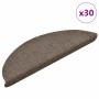 Felpudos autoadhesivos para escaleras, 30 unidades, beige, 56 x