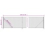 Near wire with anthracite grey tie wrap 1x10 m by vidaXL, fence panels - Ref: Foro24-153985, Price: 50,29 €, Discount: %