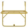 Mesa de balcón acero dorado 60x40 cm
