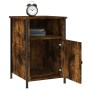 Nachttisch aus geräuchertem Eichensperrholz, 40 x 42 x 60 cm von vidaXL, Nachttische - Ref: Foro24-825917, Preis: 43,22 €, Ra...