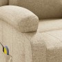 Sillón de masaje de tela color crema