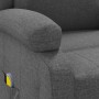 Sillón de masaje de tela gris oscuro