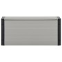 Baúl para desechos de jardín gris 85x34x40 cm