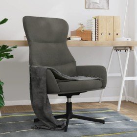 Sillón de relax de terciopelo gris oscuro en Sillones | Comprar online en Foro24