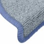Felpudos para escaleras 30 unidades 65x24x4 cm Gris claro y