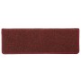 Felpudos para escaleras 30 unidades 65x21x4 cm Burdeos Borde