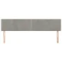 Cabeceros 2 unidades de terciopelo gris claro 80x5x78/88 cm de vidaXL, Cabeceros y pies de cama - Ref: Foro24-345958, Precio:...
