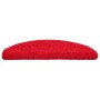 Alfombrillas para escaleras 30 unidades 56x17x3 cm Rojo