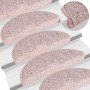 Alfombrillas para escaleras 30 unidades 56x17x3 cm Rosa claro