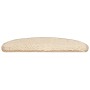 Alfombrillas para escaleras 30 unidades 65x21x4 cm Crema