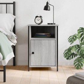 Sonoma gray plywood bedside table 40x42x60 cm by vidaXL, Nightstands - Ref: Foro24-825919, Price: 47,83 €, Discount: %