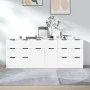 Dreiteiliges Sideboard aus weißem Sperrholz von vidaXL, Sideboards - Ref: Foro24-3115796, Preis: 201,30 €, Rabatt: %