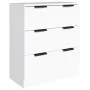 Dreiteiliges Sideboard aus weißem Sperrholz von vidaXL, Sideboards - Ref: Foro24-3115796, Preis: 201,30 €, Rabatt: %
