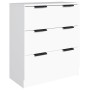 Dreiteiliges Sideboard aus weißem Sperrholz von vidaXL, Sideboards - Ref: Foro24-3115796, Preis: 211,58 €, Rabatt: %