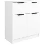 Dreiteiliges Sideboard aus weißem Sperrholz von vidaXL, Sideboards - Ref: Foro24-3115796, Preis: 201,30 €, Rabatt: %