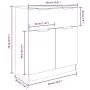 Dreiteiliges Sideboard aus weißem Sperrholz von vidaXL, Sideboards - Ref: Foro24-3115796, Preis: 201,30 €, Rabatt: %