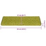 Alfombrillas para escaleras 30 unidades 65x21x4 cm Verde Borde