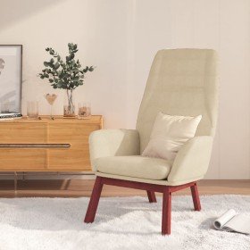 Sillón de relax de tela color crema Sillón de relax de tela color crema