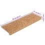 Alfombrillas para escaleras 20 unidades 65x21x4 cm Beige Borde
