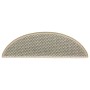 Alfombra autoadhesiva escalera sisal 30 uds verde claro