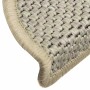 Alfombra autoadhesiva escalera sisal 30 uds verde claro